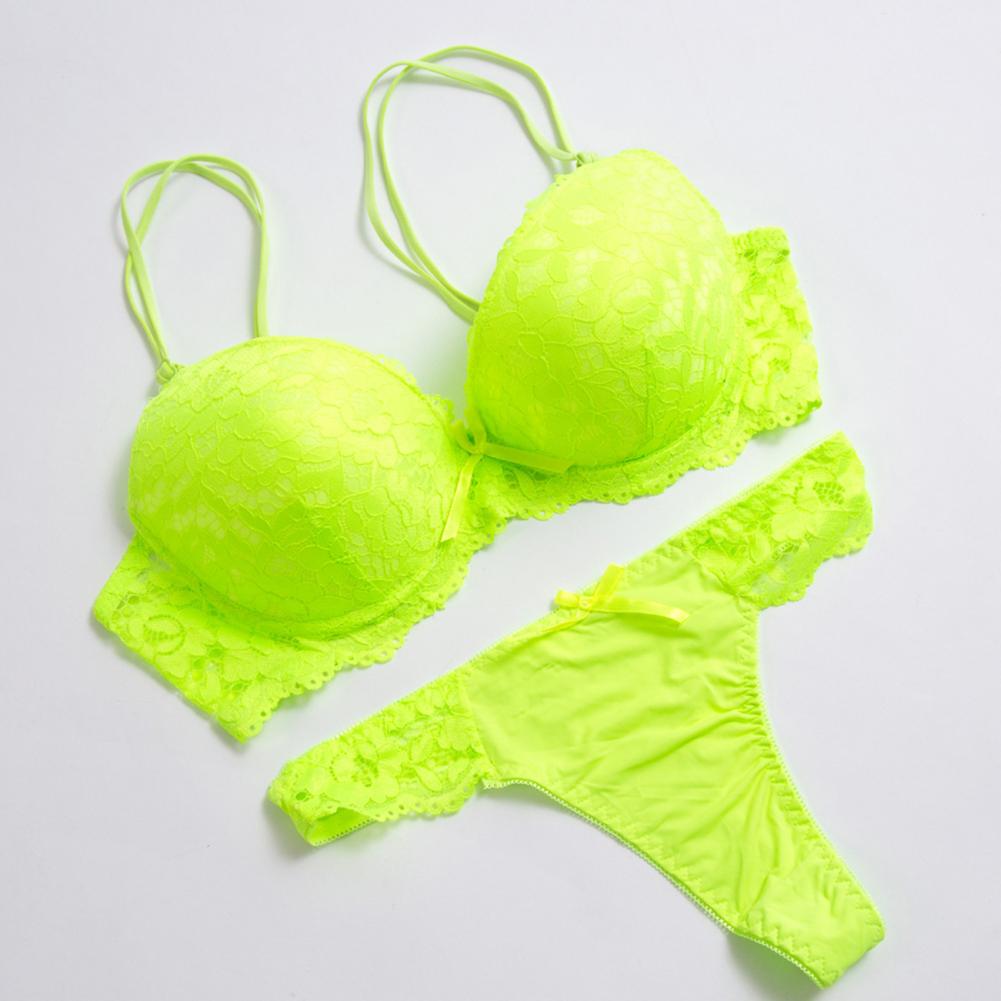 Electric Bloom Lace Lingerie Set