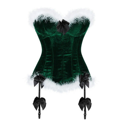 Velvet Under the Mistletoe Corset