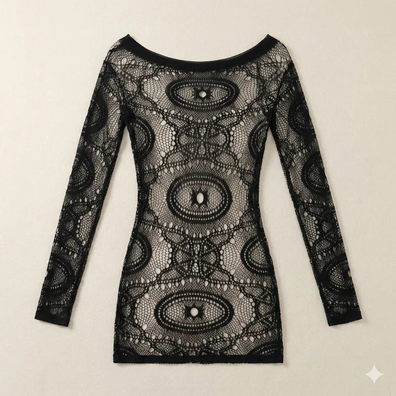 Shadow Siren Lace Mini Dress
