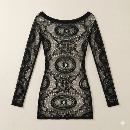 Shadow Siren Lace Mini Dress
