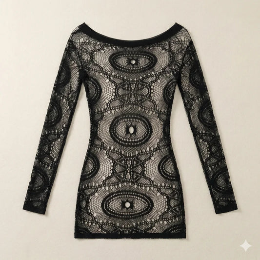 Shadow Siren Lace Mini Dress