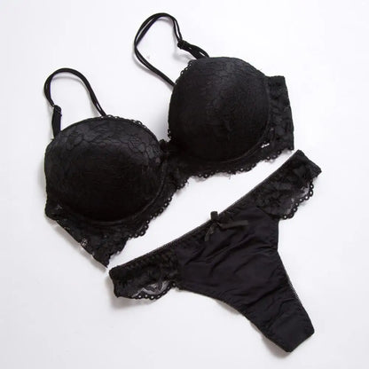 Electric Bloom Lace Lingerie Set
