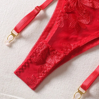 Boudoir Ballet Lace Suspender Set
