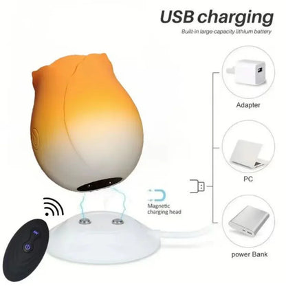 Rose Shape Sucking Vibrator