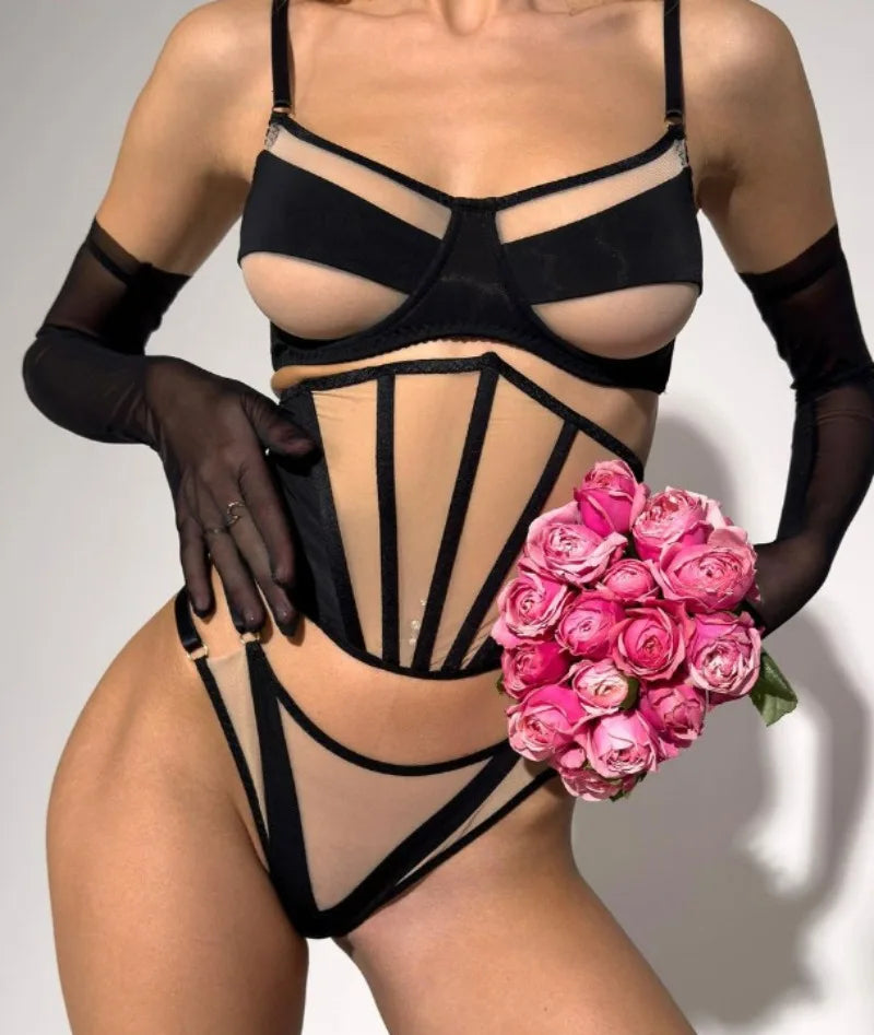 Bare Architecture Lingerie Set