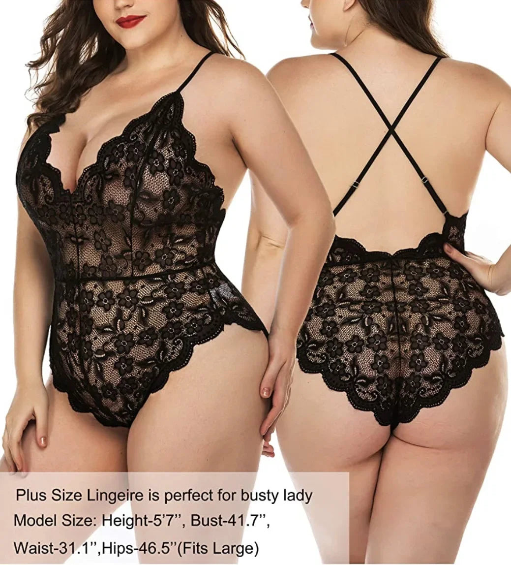 Champagne Elegance Lace Bodysuit
