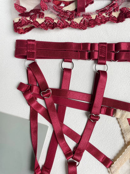 Burgundy Obsession Harness Set