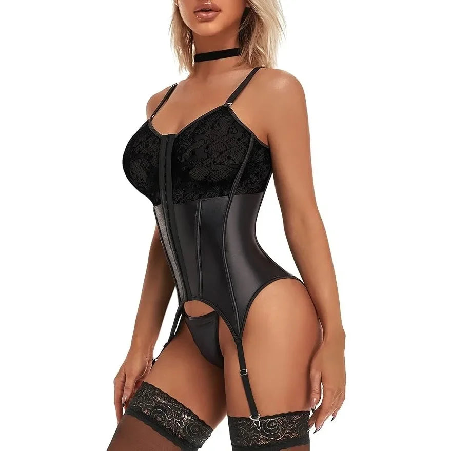 Midnight Sculpt Corset Bodysuit