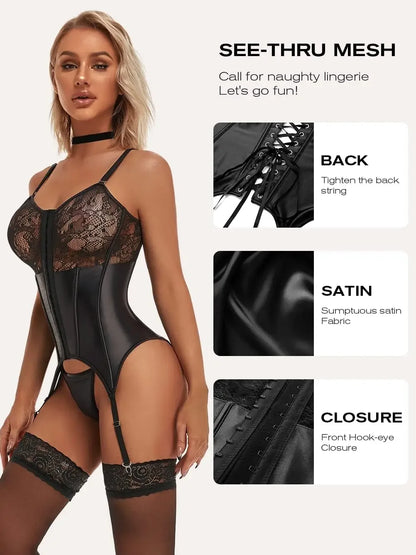 Midnight Sculpt Corset Bodysuit