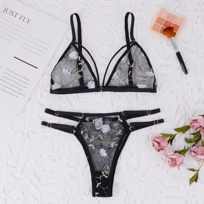 Blossom Whisper Lingerie Set