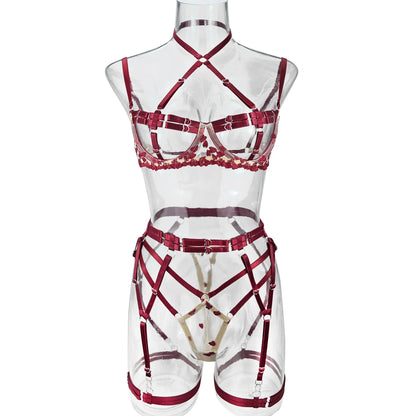 Burgundy Obsession Harness Set