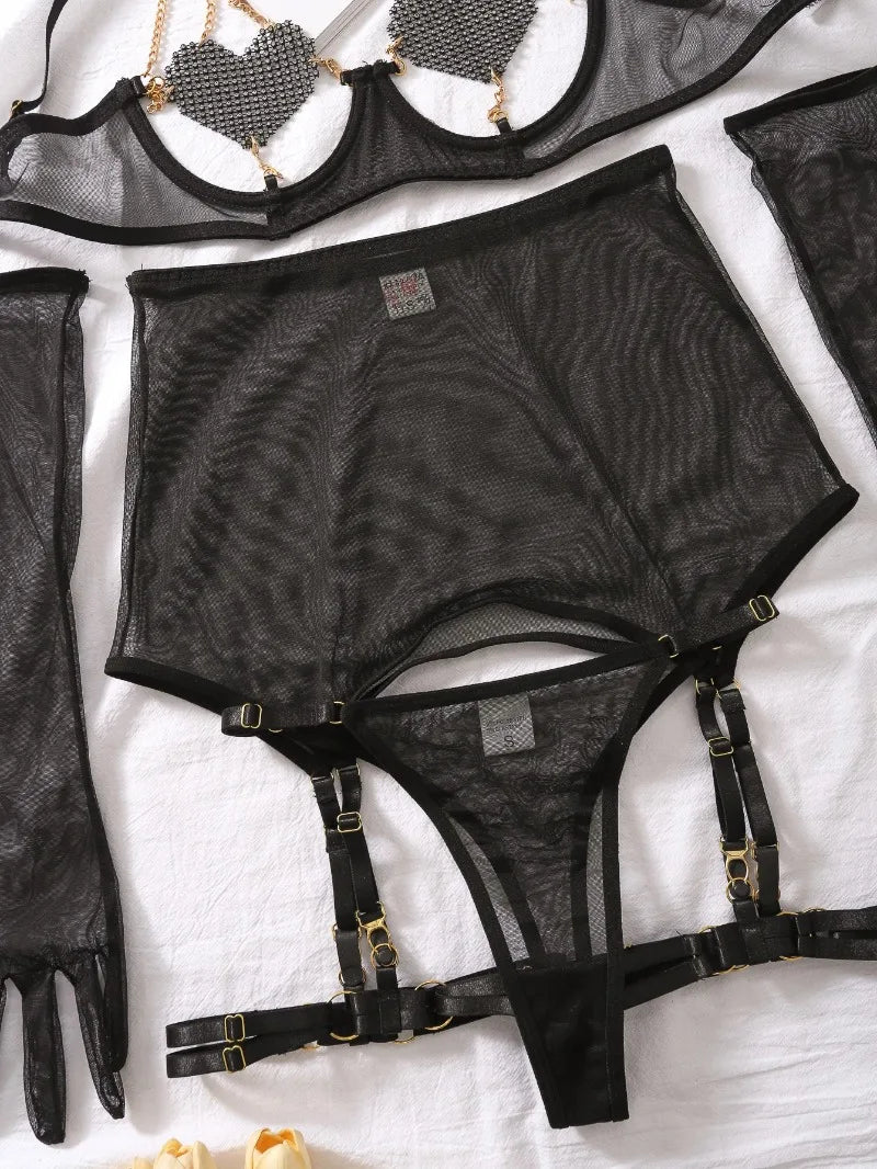 Heartbound Chain Lingerie Set