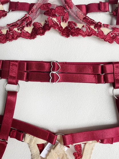 Burgundy Obsession Harness Set