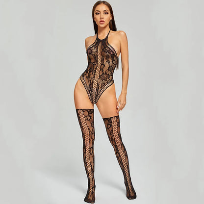 Midnight Web Lace Bodysuit