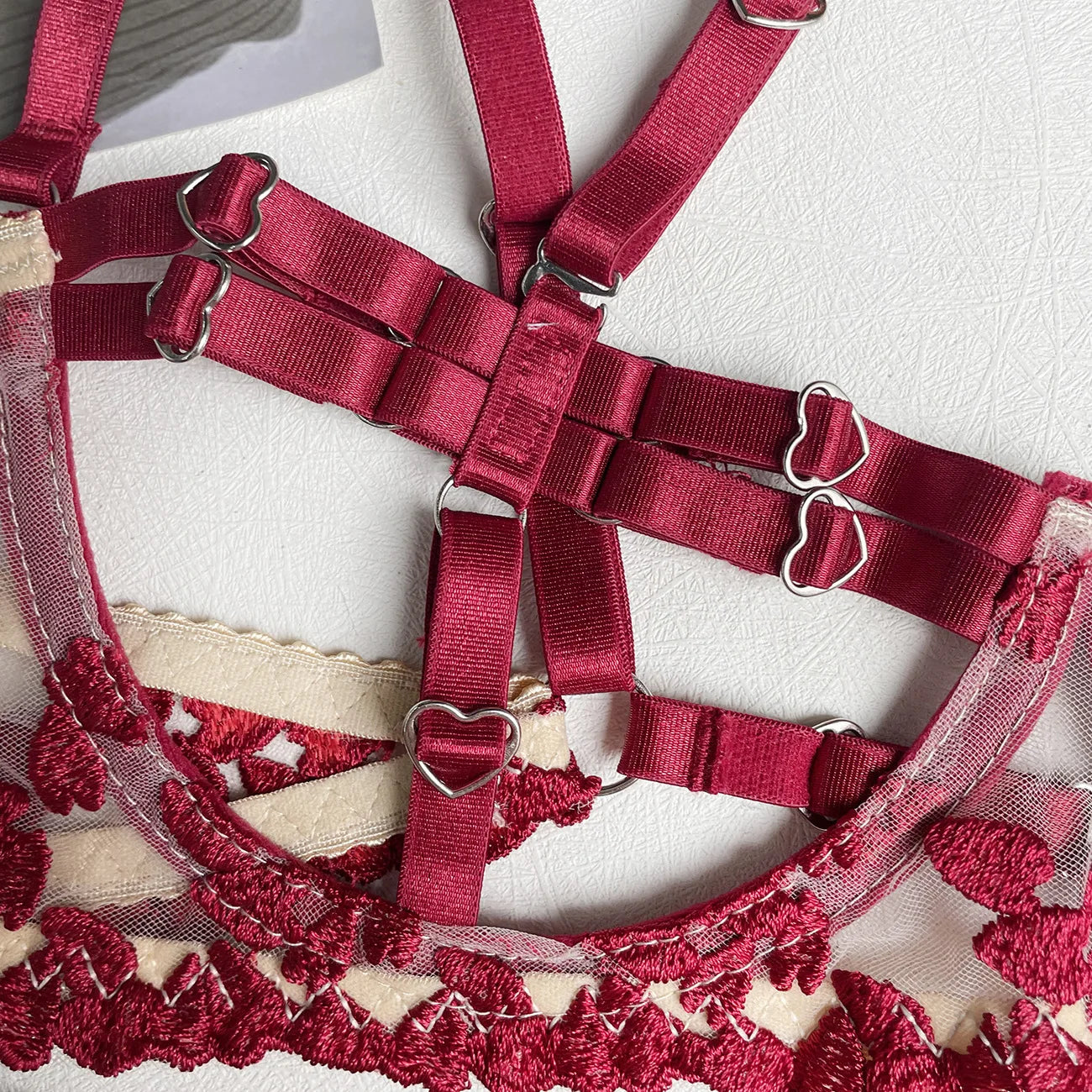 Burgundy Obsession Harness Set