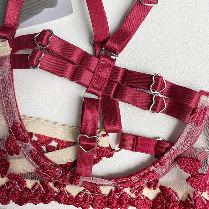 Burgundy Obsession Harness Set