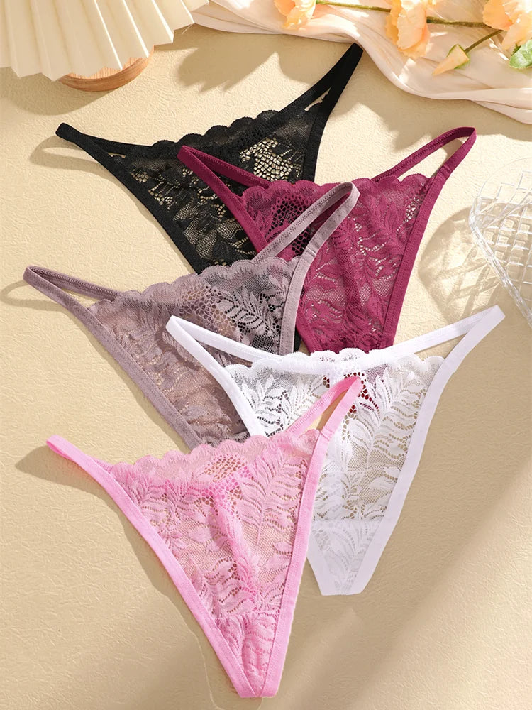 Fleur Essentials Lace Thong 5-Pack