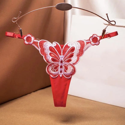 Bordeaux Wings Thong