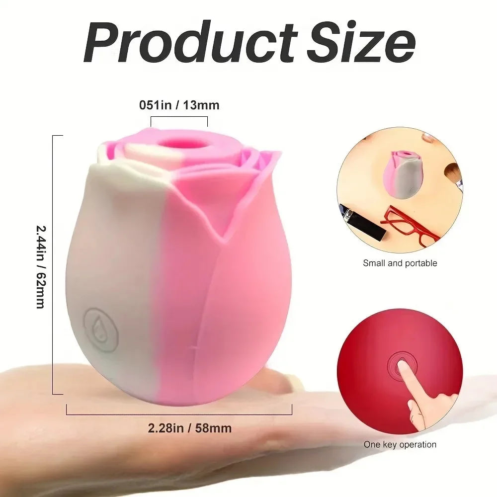 Rose Shape Sucking Vibrator