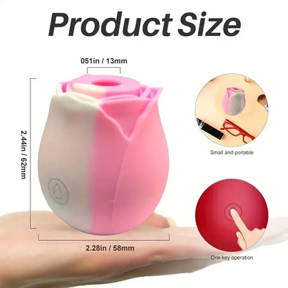 Rose Shape Sucking Vibrator