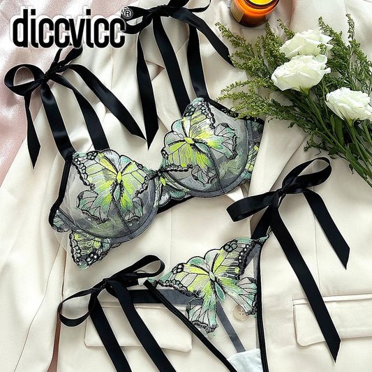Diccvicc Butterfly Lingerie Set