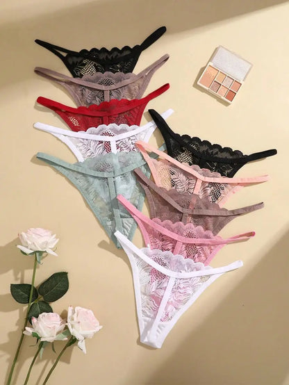 Fleur Essentials Lace Thong 5-Pack