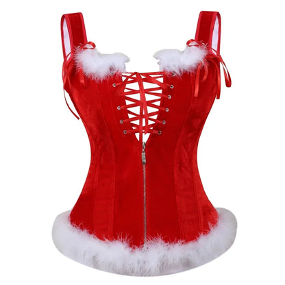 Velvet Under the Mistletoe Corset