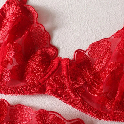Boudoir Ballet Lace Suspender Set