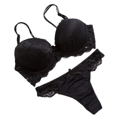Electric Bloom Lace Lingerie Set
