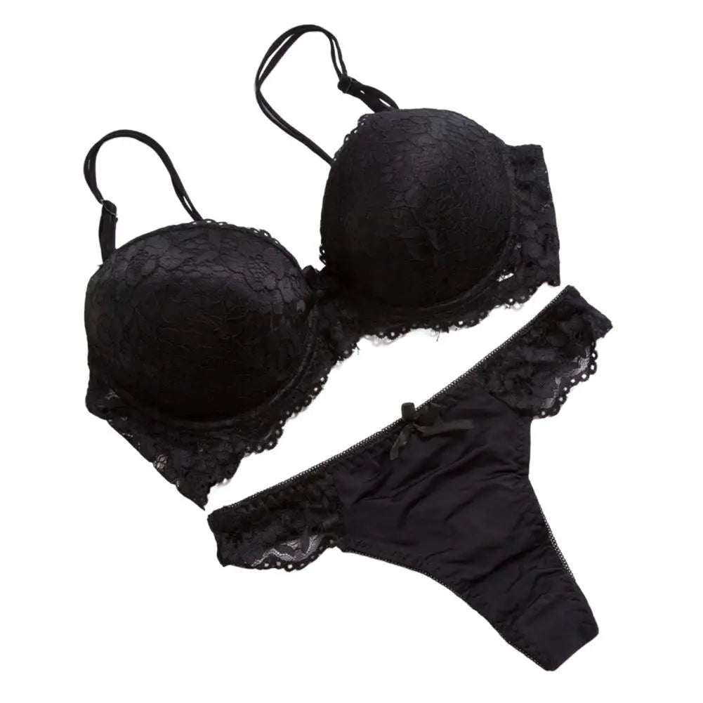 Electric Bloom Lace Lingerie Set