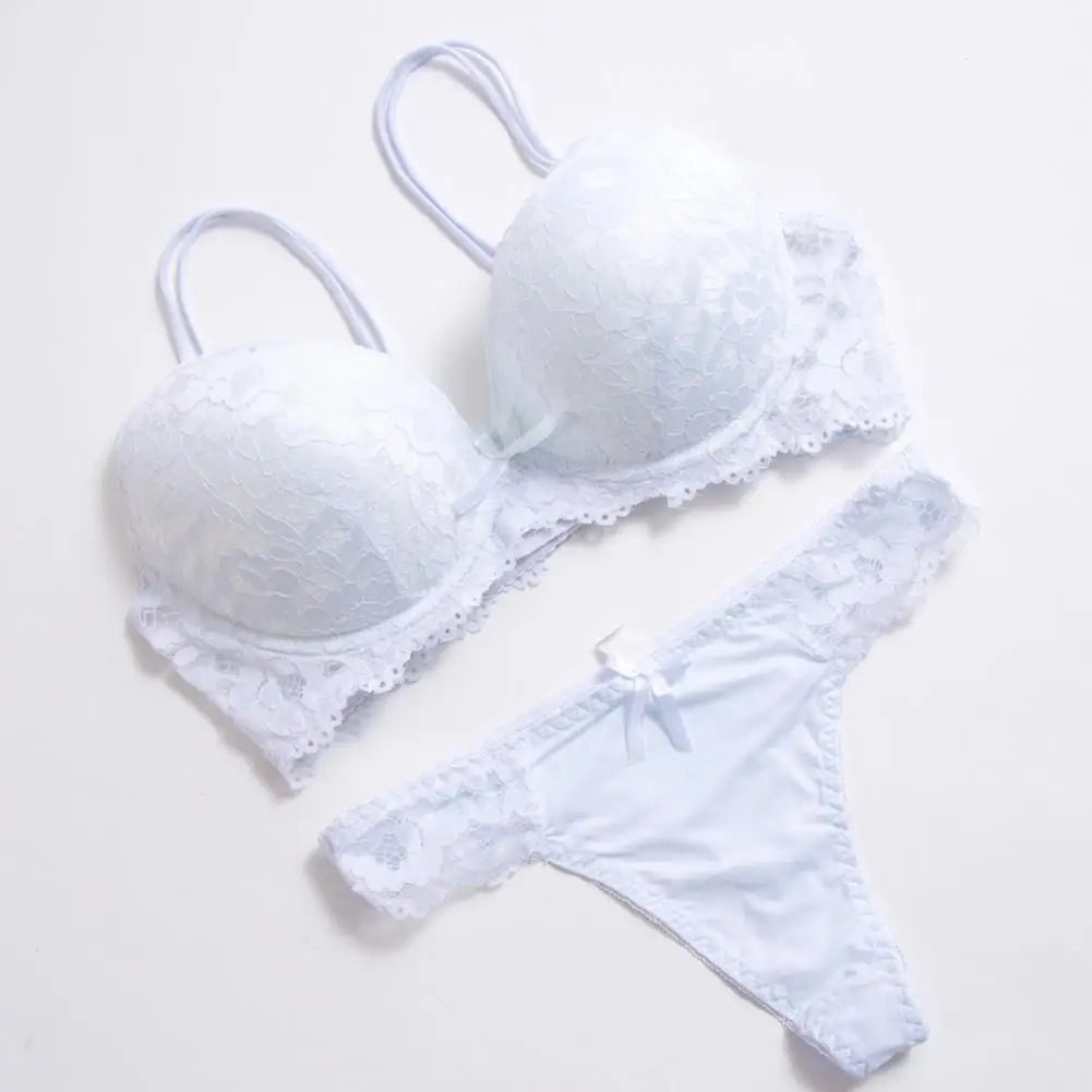 Electric Bloom Lace Lingerie Set