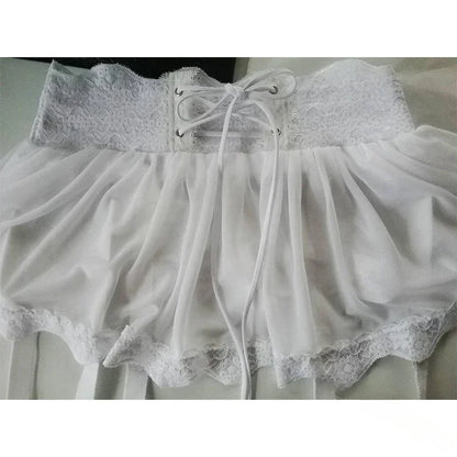 Midnight Tease Suspender Skirt