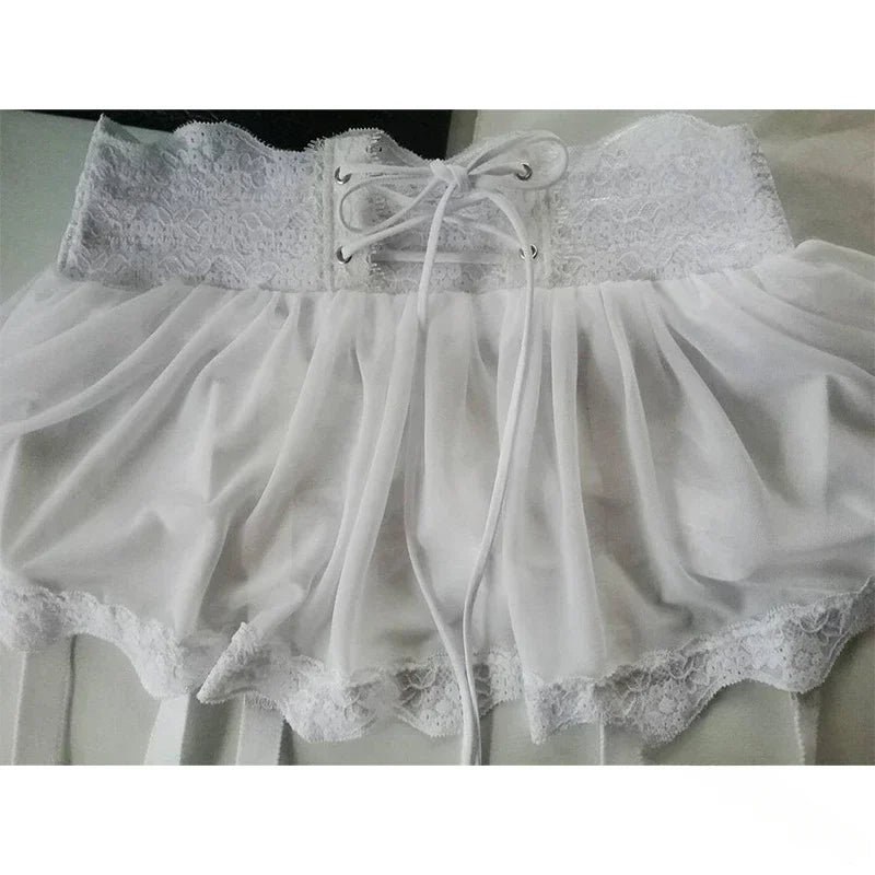 Midnight Tease Suspender Skirt