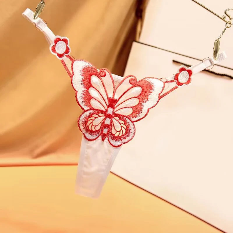 Bordeaux Wings Thong