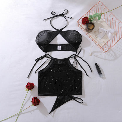 Starlit Enigma Mesh Lingerie Set