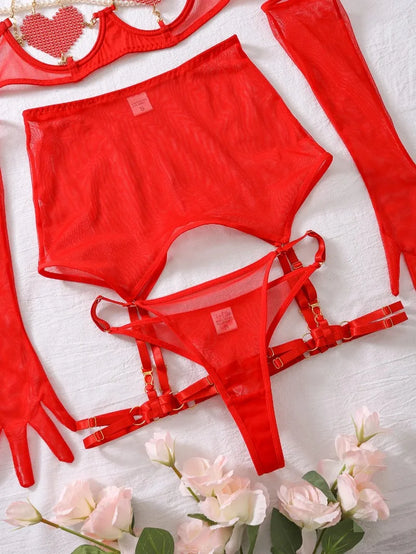 Heartbound Chain Lingerie Set