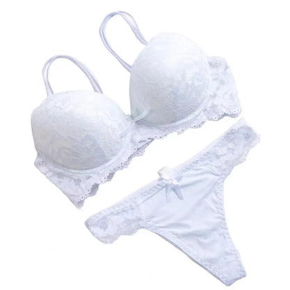 Electric Bloom Lace Lingerie Set