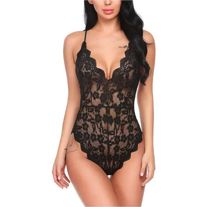 Champagne Elegance Lace Bodysuit