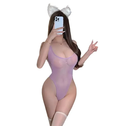 Sugar Kitten Sheer Bodysuit