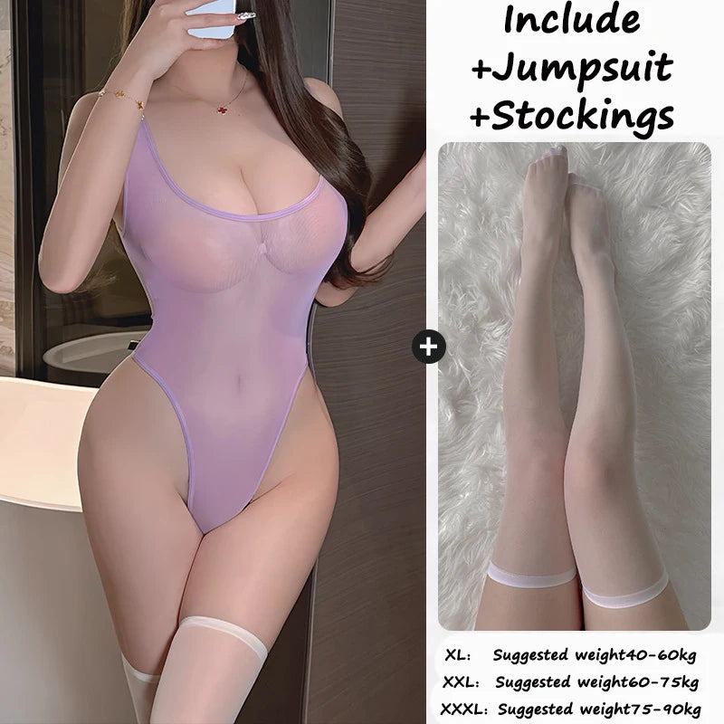 Sugar Kitten Sheer Bodysuit
