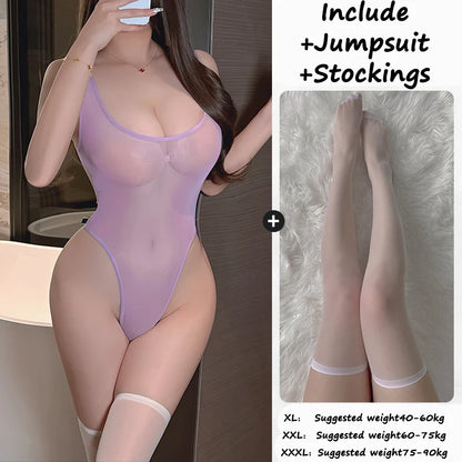 Sugar Kitten Sheer Bodysuit
