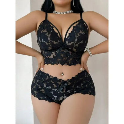 Velvet Vows Lace Lingerie Set