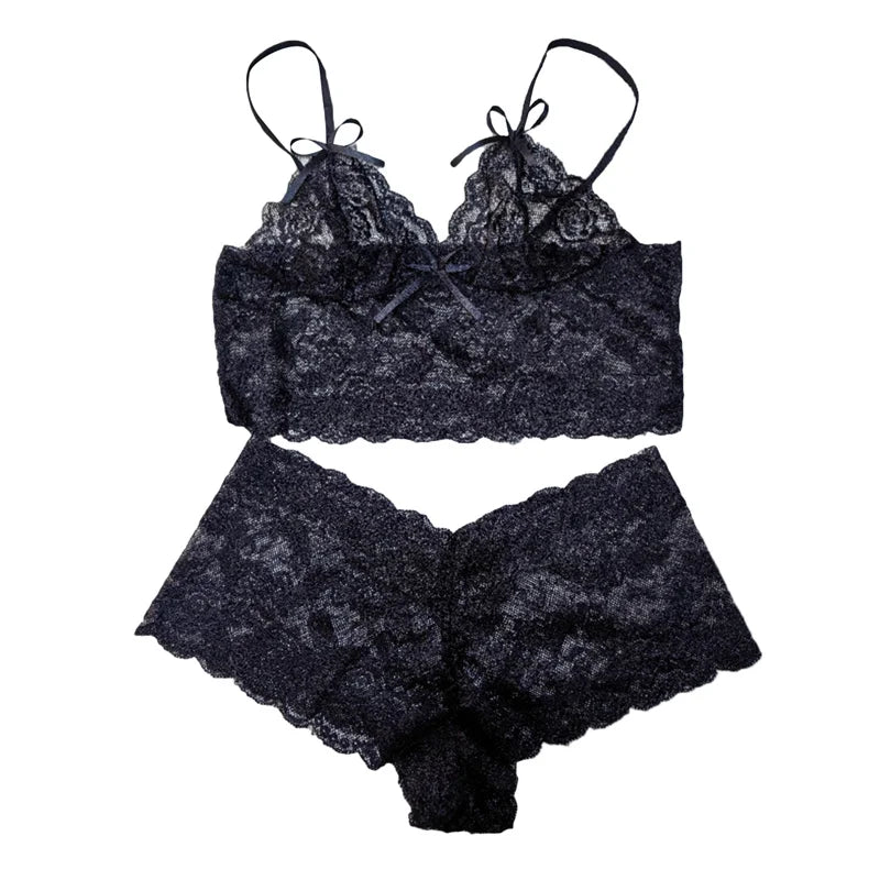 After Dark Lace Short Set