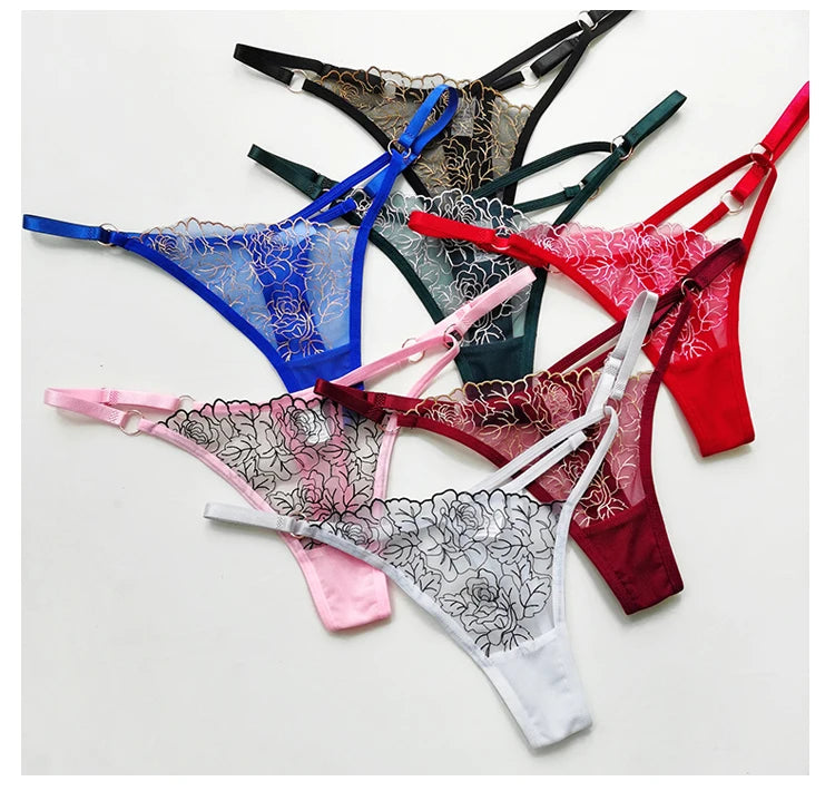 Petal Frame Strappy Thong