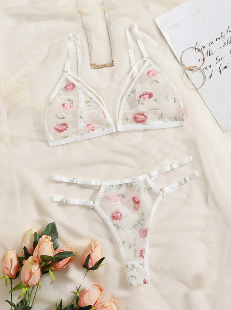 Blossom Whisper Lingerie Set