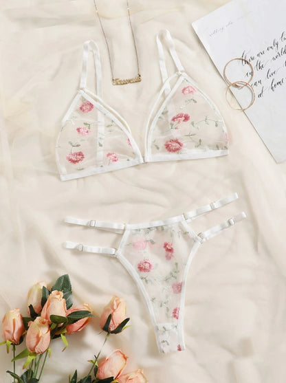 Blossom Whisper Lingerie Set