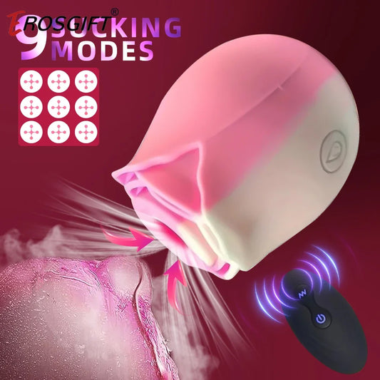 Rose Shape Sucking Vibrator