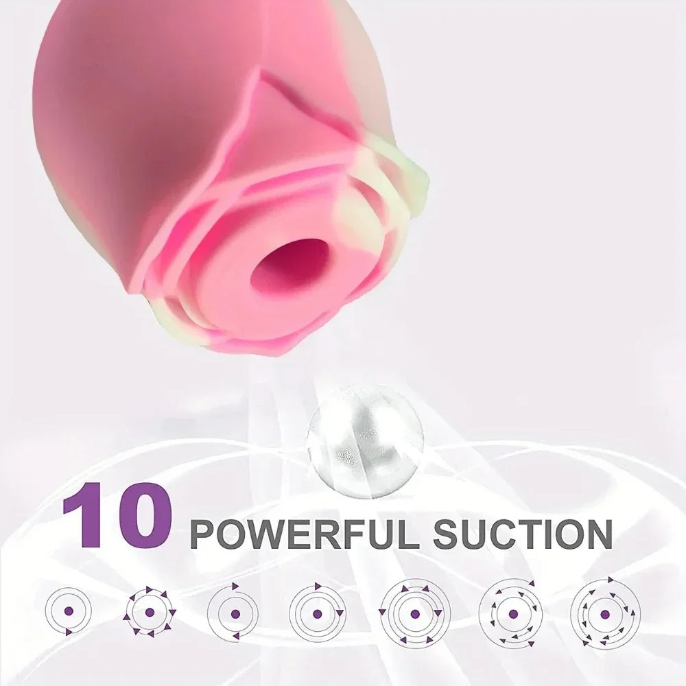 Rose Shape Sucking Vibrator