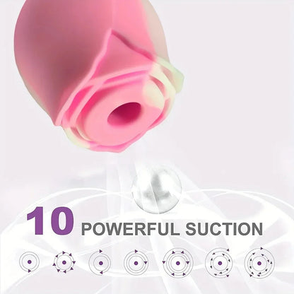 Rose Shape Sucking Vibrator