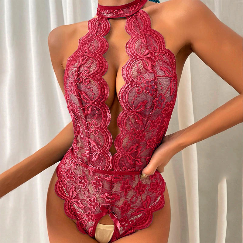 Eternal Flame Lace Bodysuit